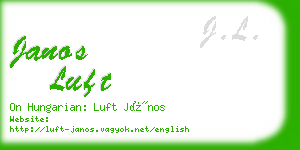 janos luft business card